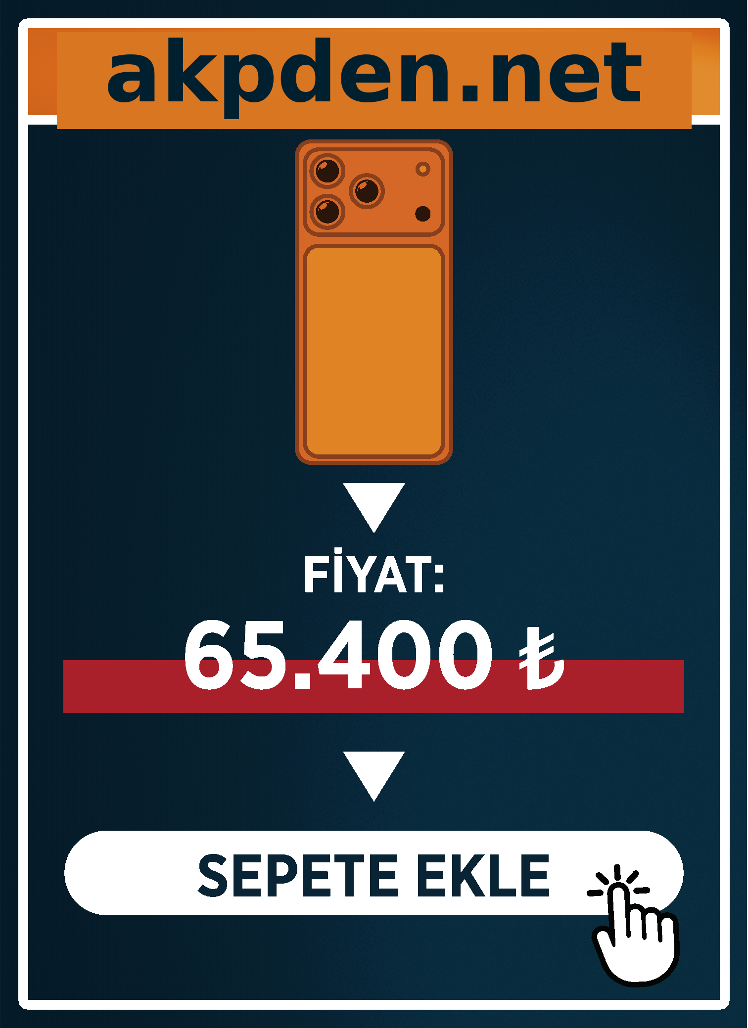Cep telefonu etiket fiyatı: ₺ 65.400